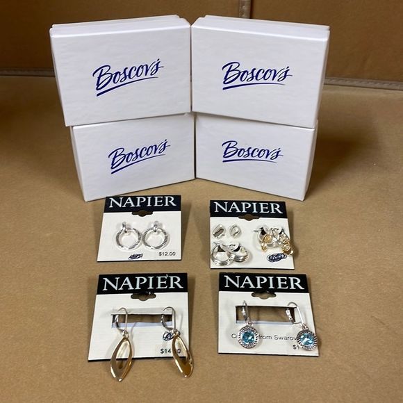 Napier Earring bundle 5 pair in gift boxes - Picture 1 of 10